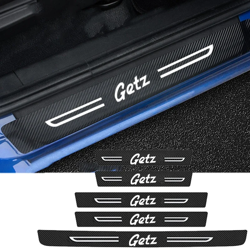 Auto Door Threshold Waterproof Strip Scuff Scratch Interior for Hyundai GETZ Sill Trim Stickers Decals Tape Waterproof Film
