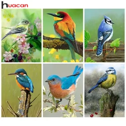 Huacan DIY Diamond Painting Animal Full Round Square Mosaic Flower Set Art Handmade Gift Home Decoration