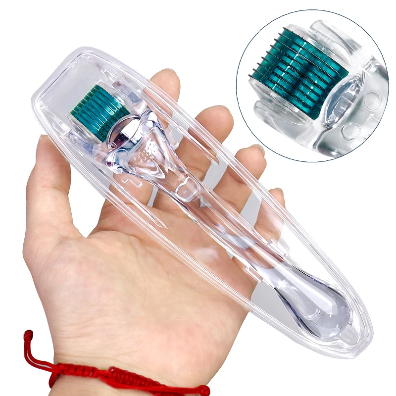 Professional Face Massage Roller Skin Care Tool Hair Regrowth Beard Growth Derma Roller 540 Mezoroller for Women and Men