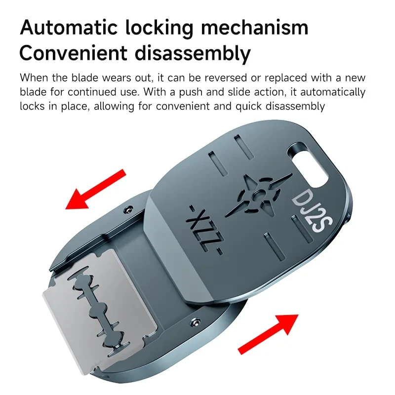 

XZZ DJ2S Double-Sided Blade Holder For Screen Disassembly Adhesive Mobile Phone IC Motherboard Removal Glue Repair Tool