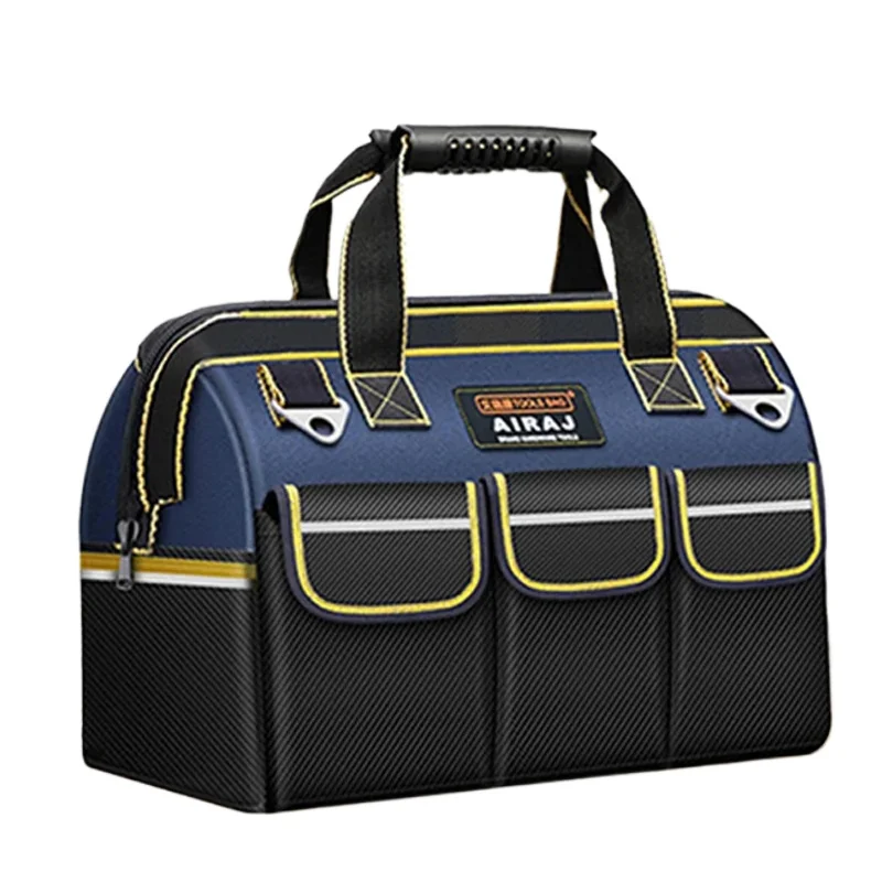 

:Tool Bag Strong Multi-Function1680D Oxford Cloth Waterproof Electrician Bag, Multi-Pocket Anti-Fall Storage Bag