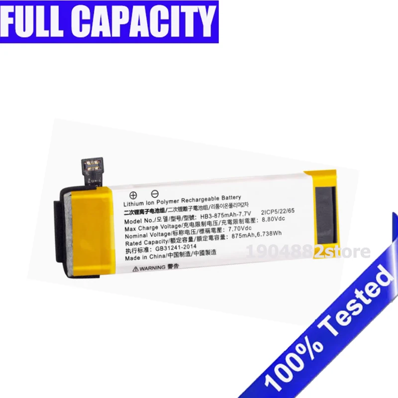 New Battery for DJI OSMO pocket 1 pocket 2 OT110 OT-210 QULE HB3 875mAh Action Camera Rechargeable  Bateria