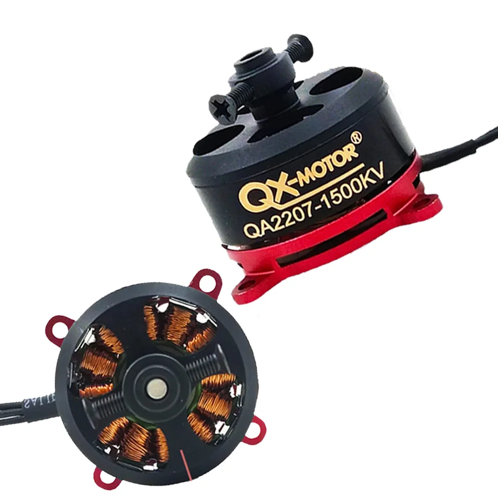 QX-MOTOR QA2207 1500KV محرك معدني بدون فرشاة مع 20A ESC لطائرة RC بدون طيار طائرة ثابتة الجناح KT F3P