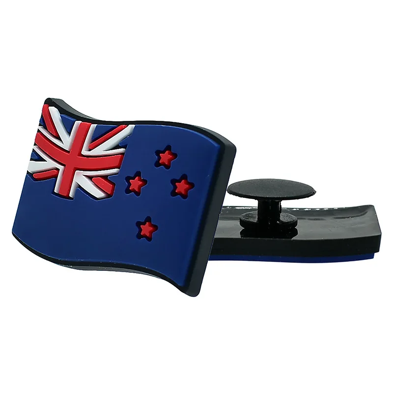 19-103PCS PVC Shoe Charms for Clogs Sandals Wristbands - Global Flag Pattern DIY Decorations Accessories（High-Quality） view 3