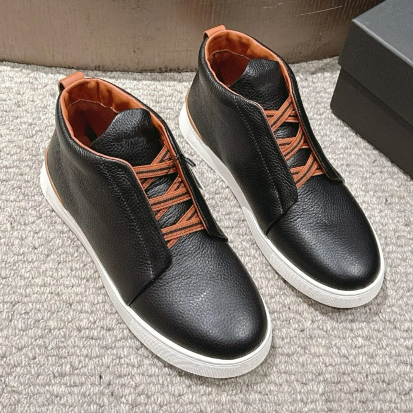 

ZA Мужская обувь из натуральной кожи — спортивная повседневная и деловая универсальная кожаная обувь