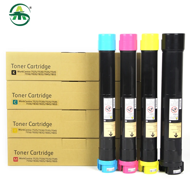 

4PC/Set WC7525 Toner Cartridge For Xerox WorkCentre WC 7525 7530 7535 7545 7556 7830 7835 7845 7855 7970 Toner Powder