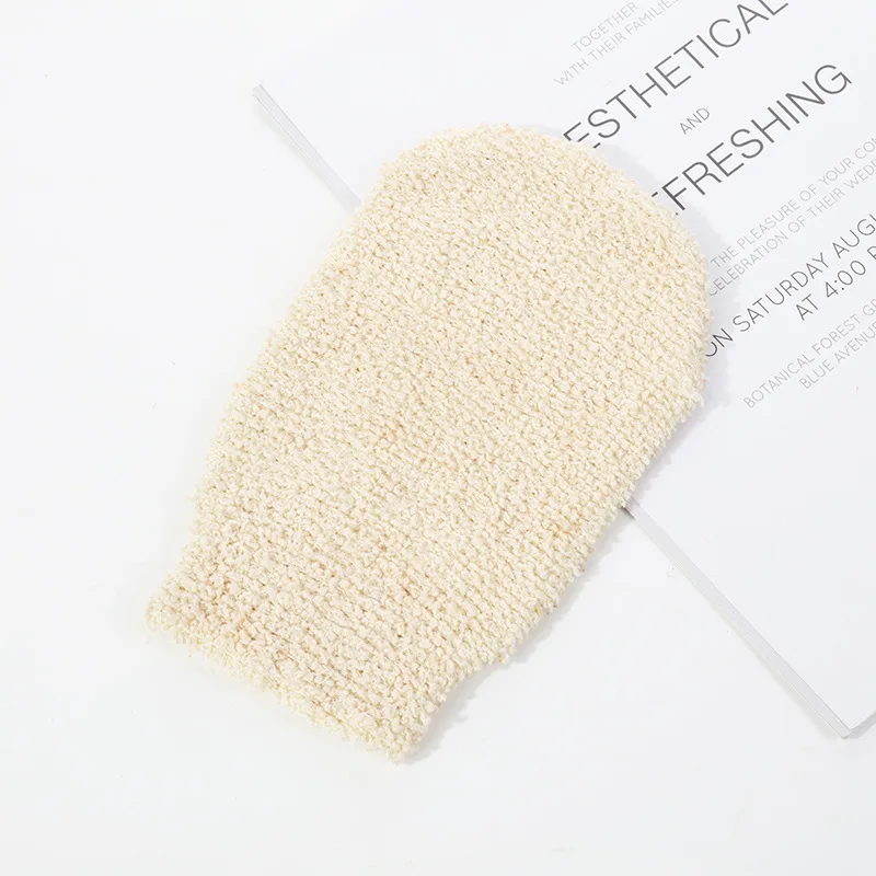 10pcs Jute Fingerless Bath Gloves