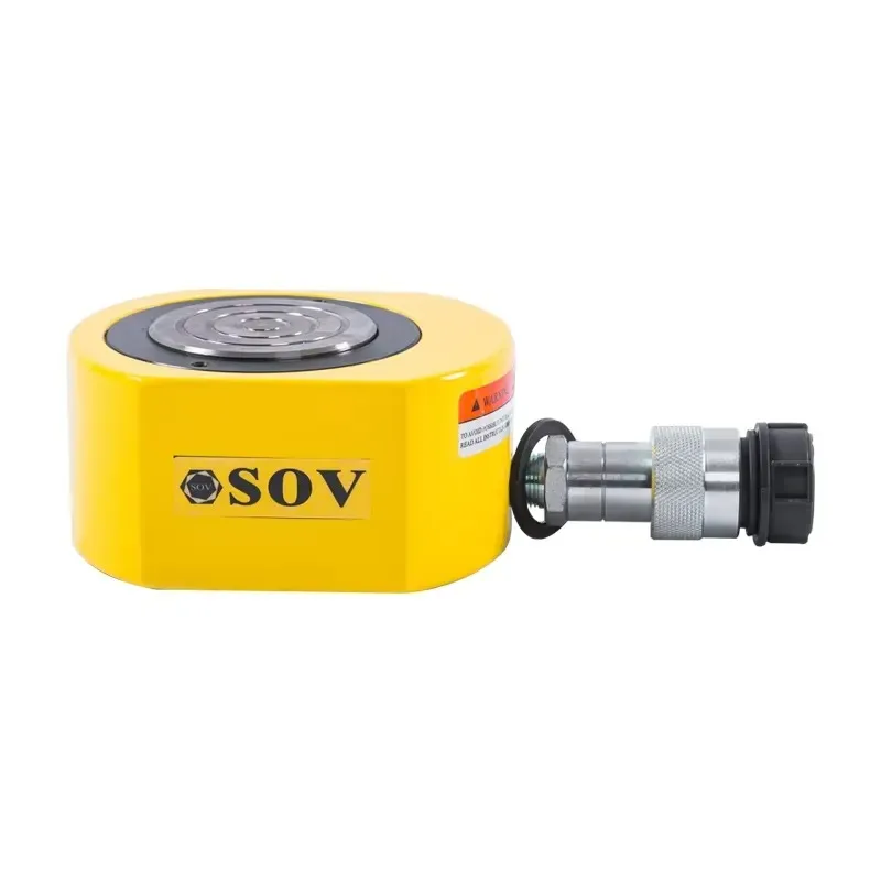 50 Ton Single Acting Hydraulic Cylinder Jack Ultra Low Height for Large Equipment Efficient Installation and Maintenance