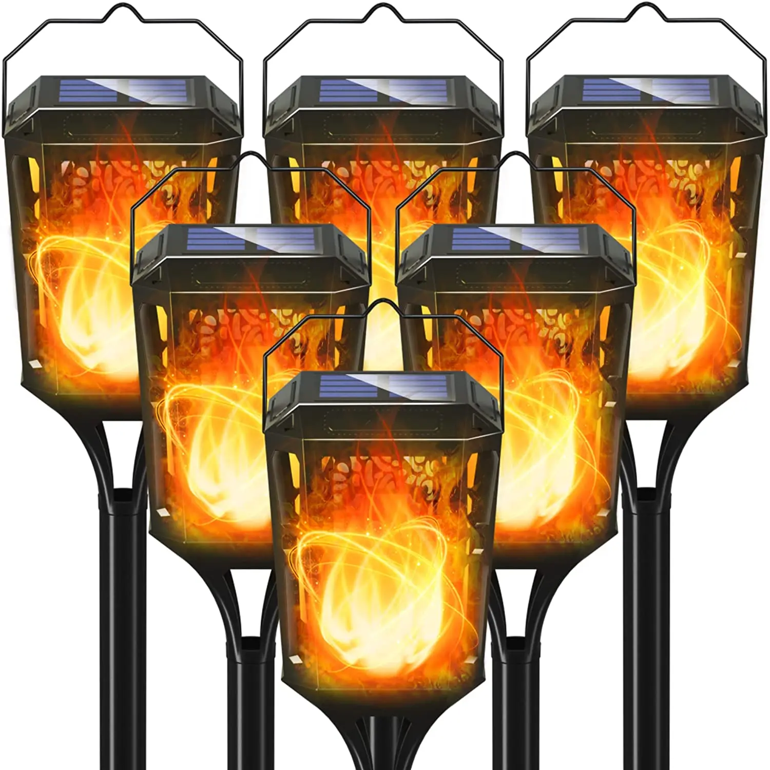

LED Solar Flame Lights Outdoor Waterproof Solar Light Garden Landscape Lighting for Decorating Courtyard Path Lawn