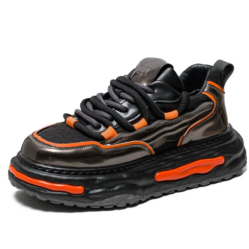 جديد الرجال أحذية رياضية كاجوال الشباب الحرم الجامعي نمط سميكة سوليد الارتفاع زيادة مقاومة للاهتراء احذية الجري Zapatos Para Hombres