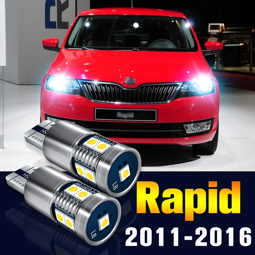 

2pcs LED Clearance Light Bulb Parking Lamp For Skoda Rapid NH1 NA2 NH3 2011-2016 2012 2013 2014 2015 Accessories