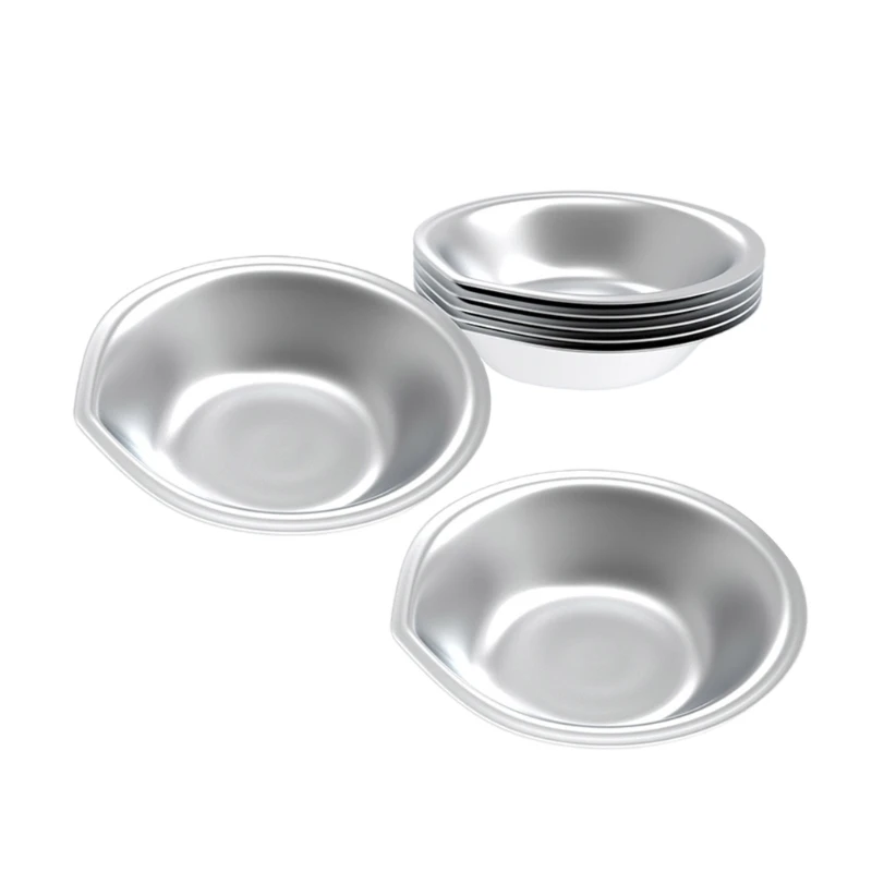 6Pcs Stainless Paint Mixing Trays Lightweight for Comfortable Use in Art Studios