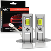 H3 LED Headlight 20000LM 6500K Super Bright 16PCS CSP Bulbs 12V 24V 36V Canbus Free Mini Turbo High Low Beam Auto Light