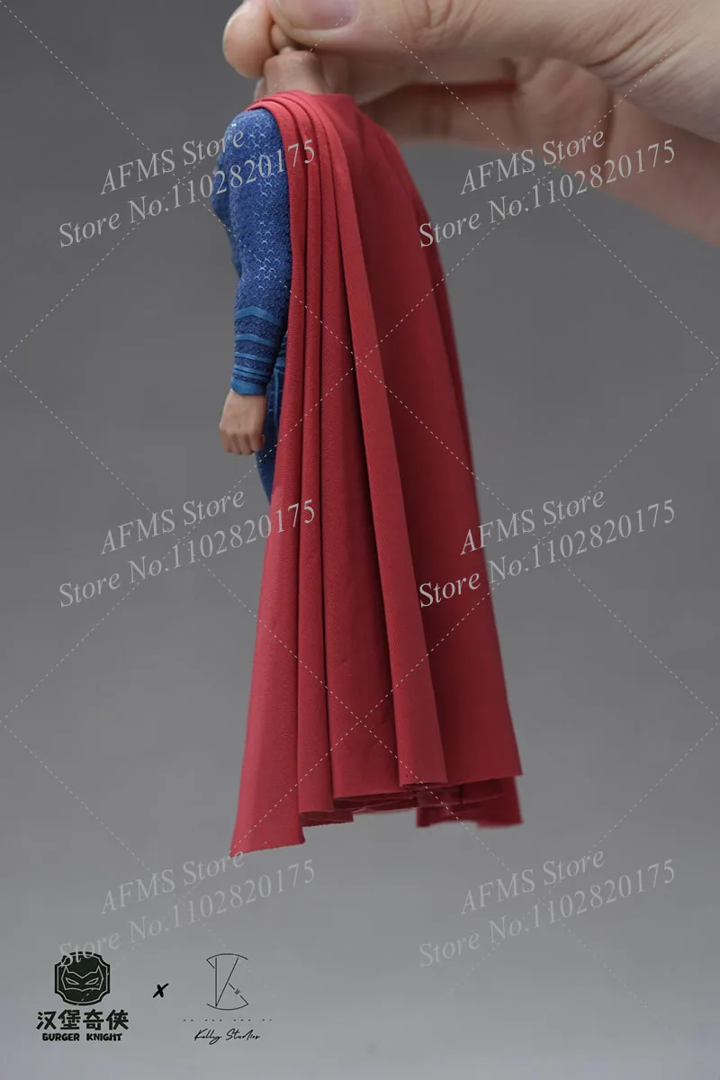 1/12 Men Soldier Superhero Superman Cloak Clark Kent Cape With Iron Wire Fit 6Inch Mezco Manipple Studio Welike Action Figure