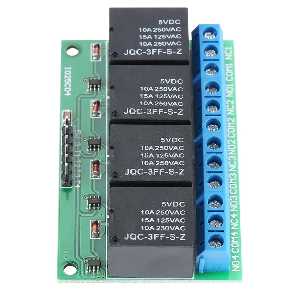 Relay Control 4 Channel 5V Relay Bistable Self Locking Relay Module IO25C04 Low Pulse Trigger Latch Relay Electronic Projects