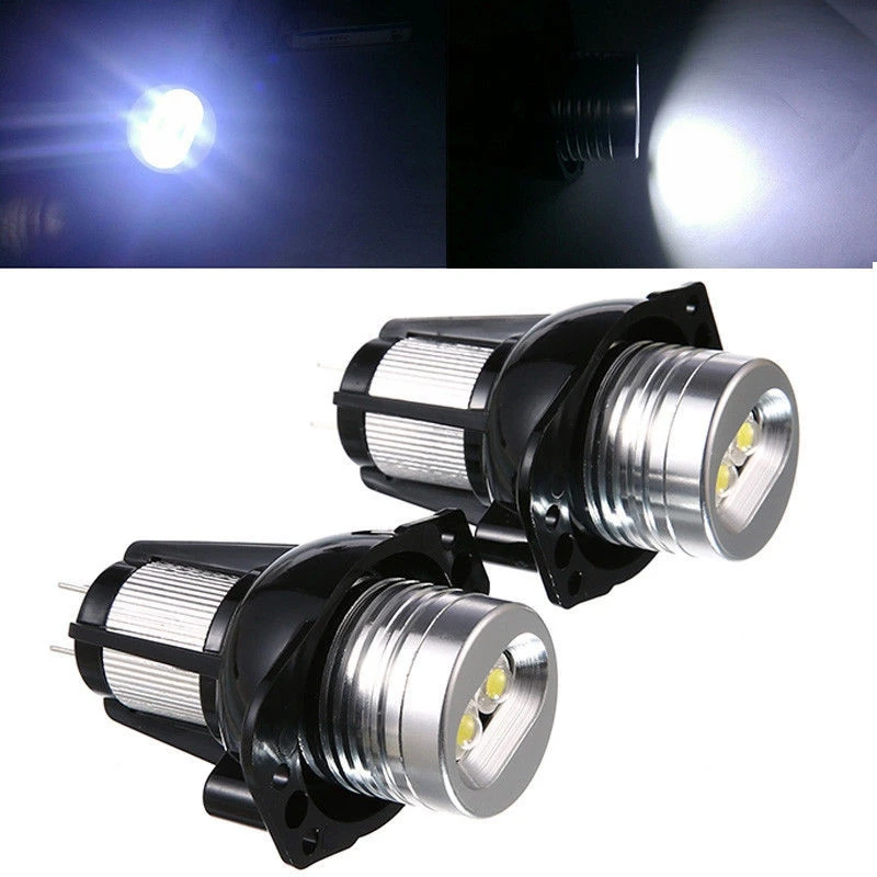 4X LED Angel Eye Halo Ring Marker Light Bulb 20W For BMW E90 E91