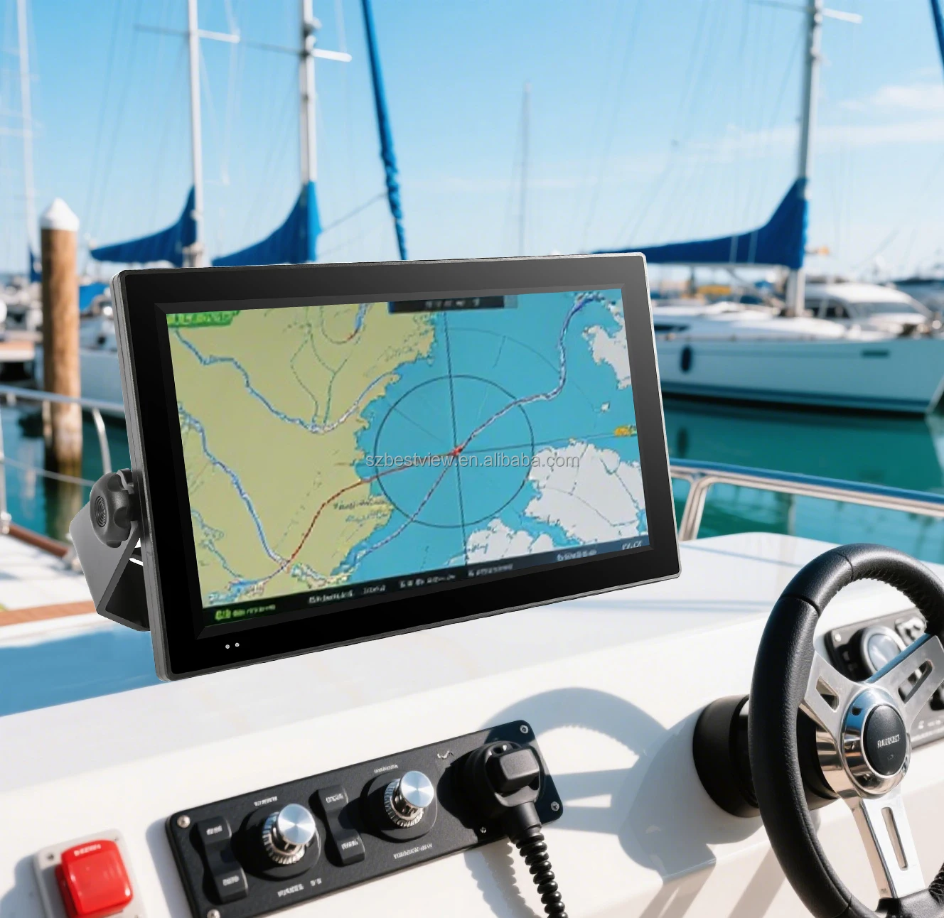 

2025 Hot Sale 15.6 21.5 Inch Marine Displays 1000-1500Nits Outdoor Ip67 Fully Waterproof Industrial Touch Screen Monitor