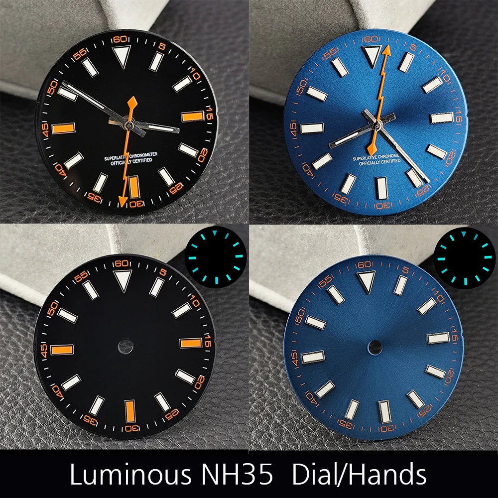 إكسسوارات الساعة NH35 الأيدي/28.5 مللي متر NH35 الطلب يناسب NH35/M8215/E2824 أجزاء ساعة يد تعمل بالحركة للساعات الميكانيكية للرجال