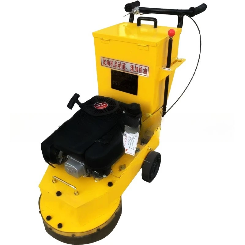 

Gasoline marking line stripping machine hand push road highway old line gasoline grinder parking space zebra