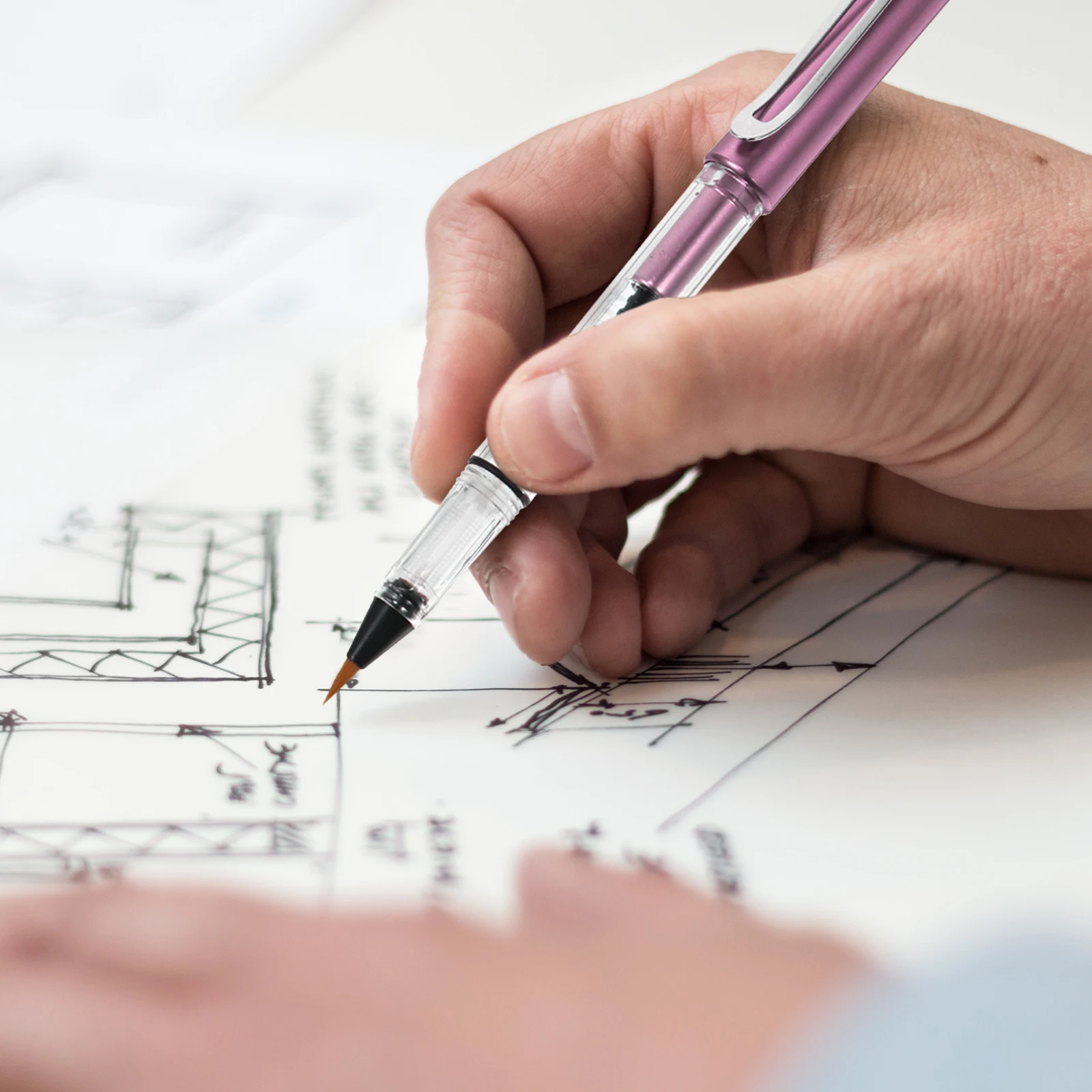 

Steel Nib Brush Pen Refillable Transparent Watercolor Painting Drawing Calligraphy Writing Tool Large Capacity Nylon Hair Smooth