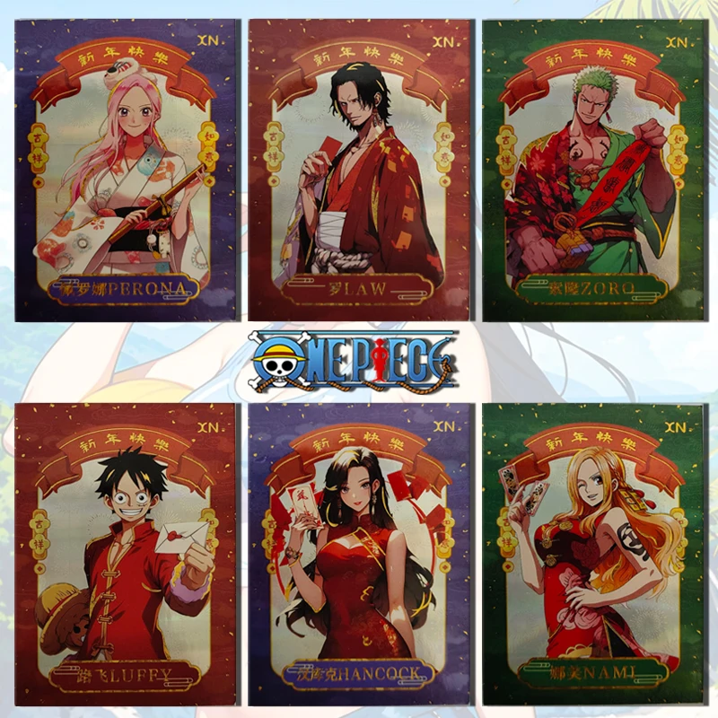 The Laika brothers ONE PIECE XN card Monkey D. Luffy Nami Roronoa Zoro Boa Hancock Trafalgar D. Water Law boy Birthday  gifts