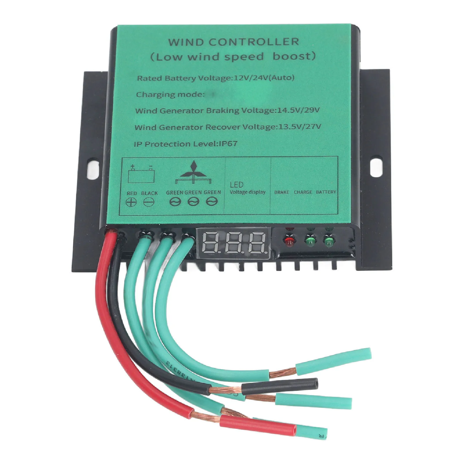 MPPT Wind Turbine  Boost Controller 12V 24V Auto Match Fast Heat Dissipation MPPT Wind Generator Controller for Lighting