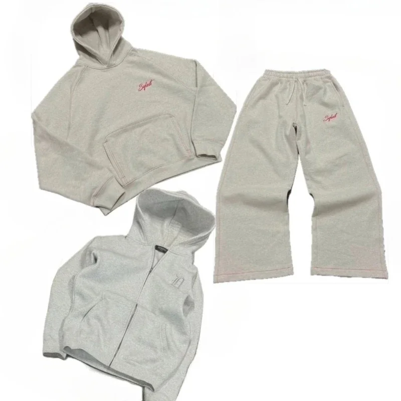 

Y2K European and American retro casual men's suit embroidered loose fashion sportswear Gothic street clothing ins hot sale