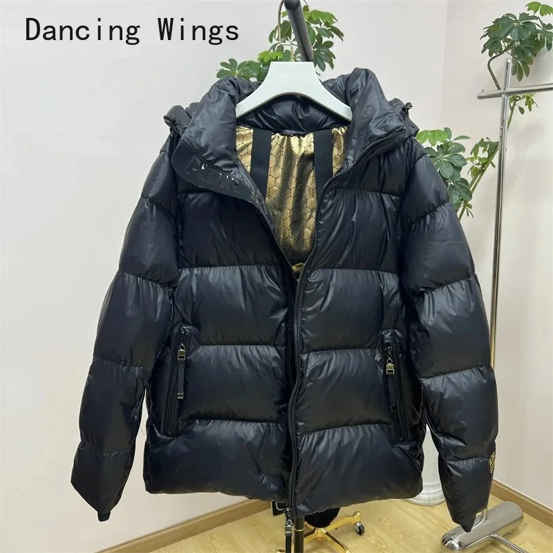 Women Down Coat High End Black Winter White Duck Down Jackets Parkas Warm Thicken Hooded Jaqueta Feminina Fashion Casual