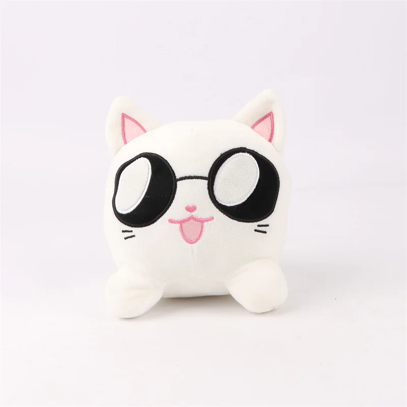 Cute Gojo Cat Plush Dolls Cartoon Hot Anime Cat Plushies Toys Stuffed Animals Pillow Home Decor Kids Birthday Gifts