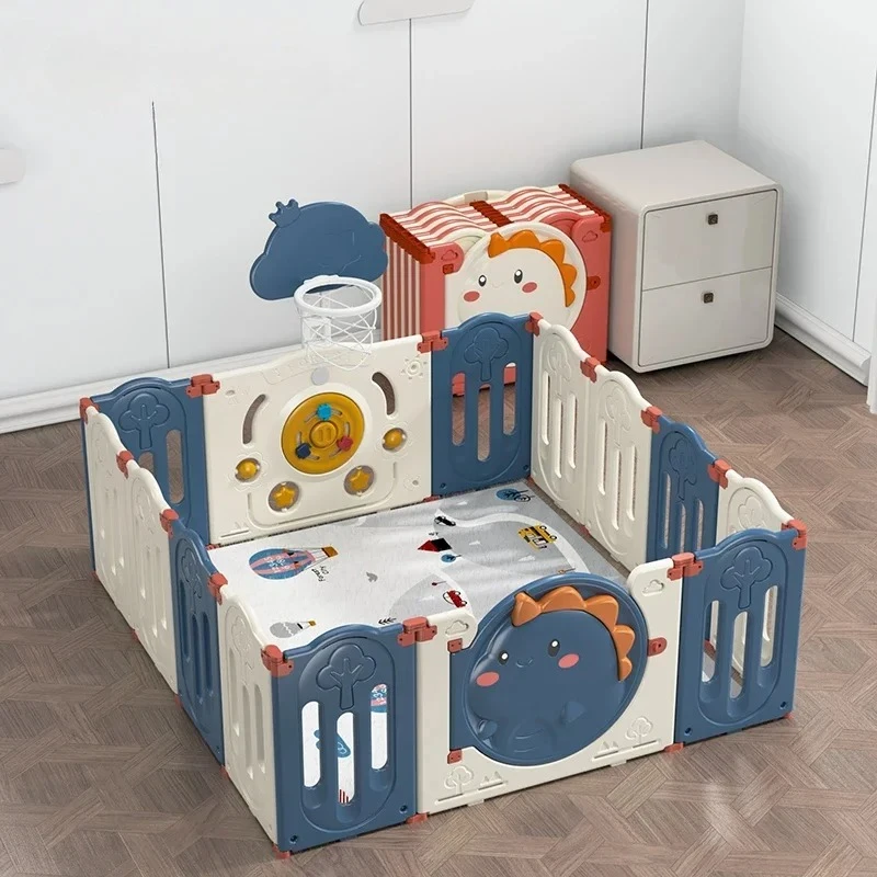 Children's Play Fence Folding Baby Indoor Home Crawling Pad Anti Guardrail Learning Walking Safety Fence Toy Retractable Ate