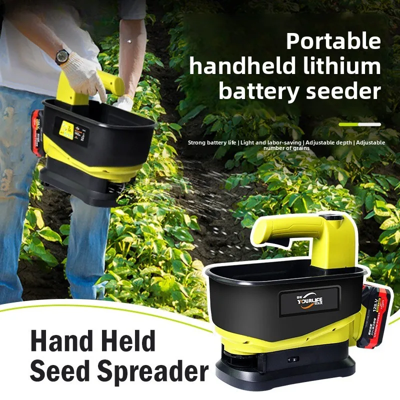 

Комбинированная сеялка и разбрасыватель литиевых батарей, электрическая ручная сельскохозяйственная сеялка