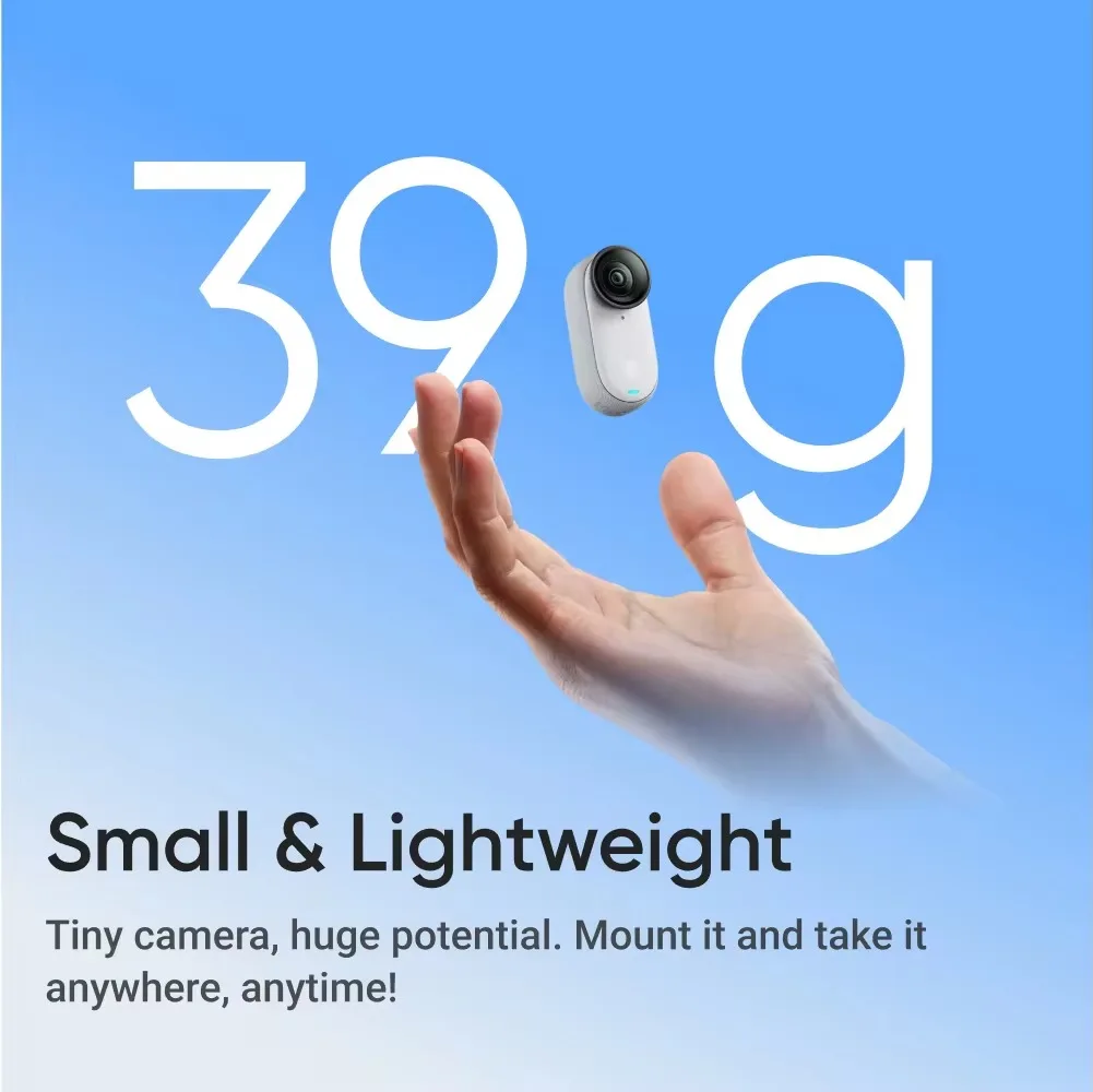 كاميرا Insta360 GO 3/GO3 4K الرياضية مدونة فيديو Extreme Pro FlowState Stabilization 4m مقاومة للماء تتبع وجه صغير صغير #5