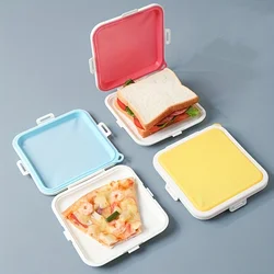 Large-Capacity Plastic Sandwich Lunch Box with Lid - Ideal for Outdoor Picnics and Heating Meals