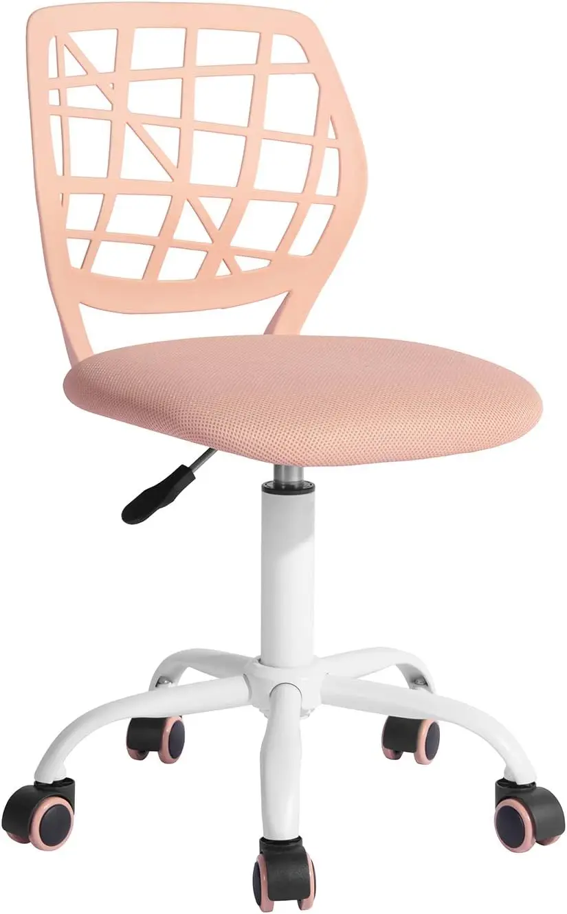 Silla de Escritorio, Diseño Moderno Ajustable, para Ordenador, Giratoria, sin Reposabrazos, para Habitación Infantil