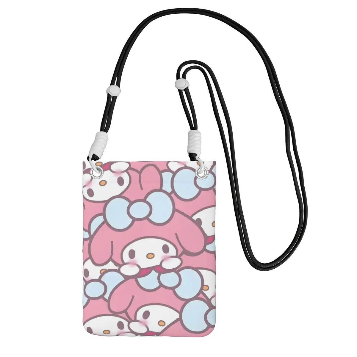 

Custom Melody Carry A Mobile Phone Bag Diagonally Men Women Pink Rabbit Shoulder Crossbody Bag Detachable Shoulder Strap Travel