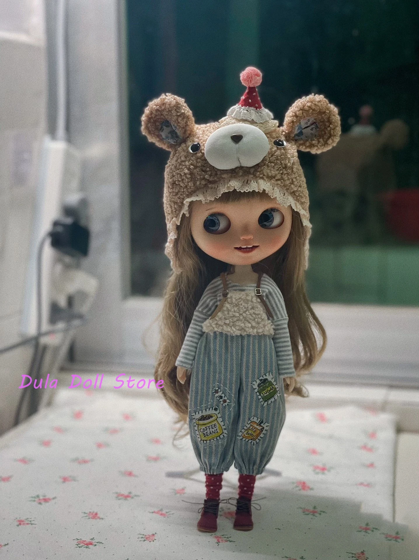 Dula Doll Clothes Dress Bear bib pants skirt Blythe ob24 ob22 Azone Licca ICY JerryB 1/6 Bjd Doll Accessories