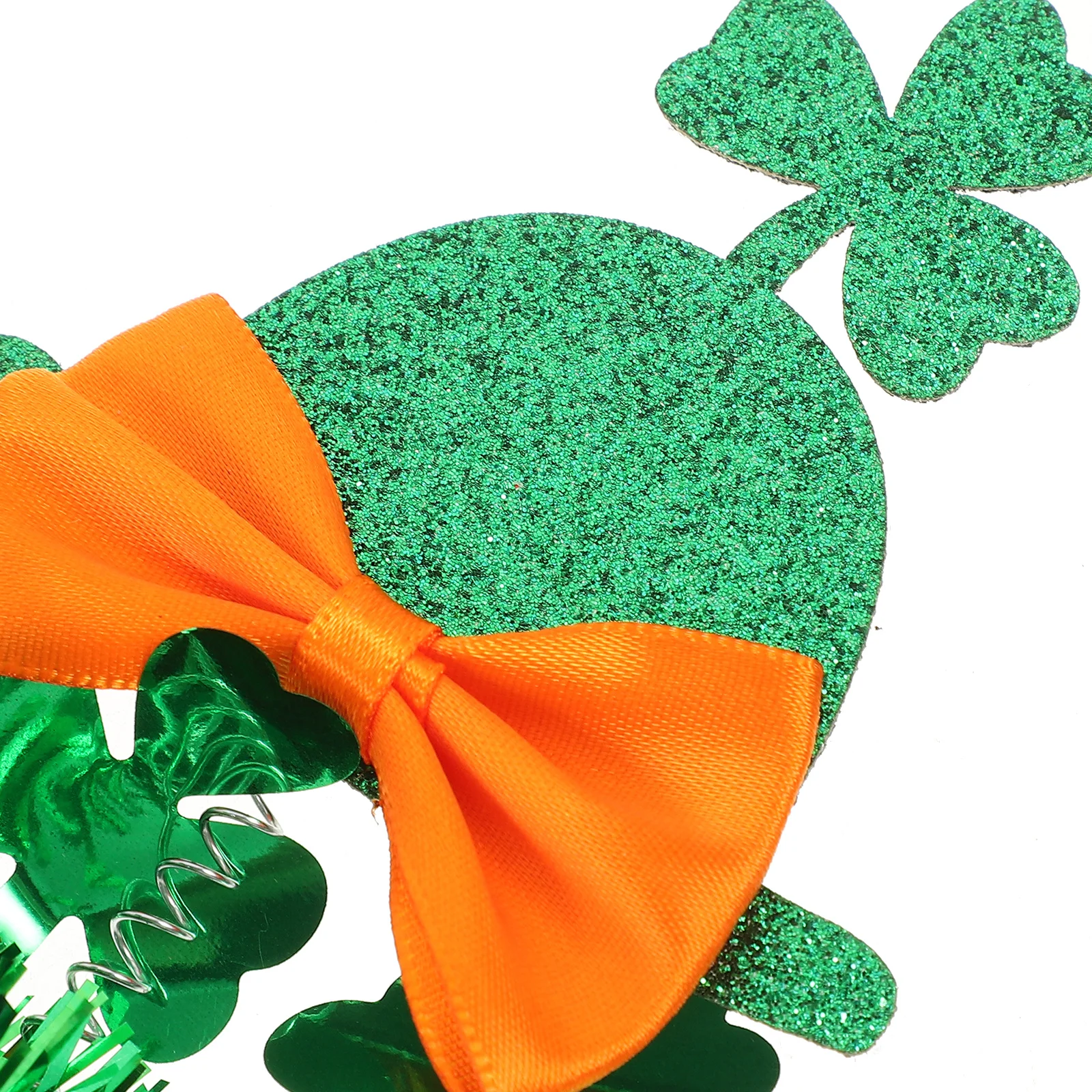 

Повязка на голову с бантом из трилистника, маленький мини-цилиндр, повязка для волос, декоративные аксессуары на голову для девочек Святого Патрика