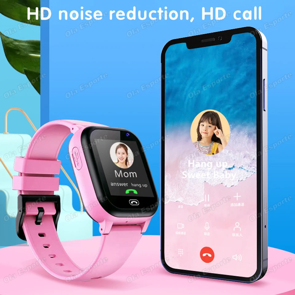 2026 New Kids Smart Watch SOS GPS Location Video Call 2G Sim Card For Children SmartWatch Camera Waterproof Watch For Boys Girls