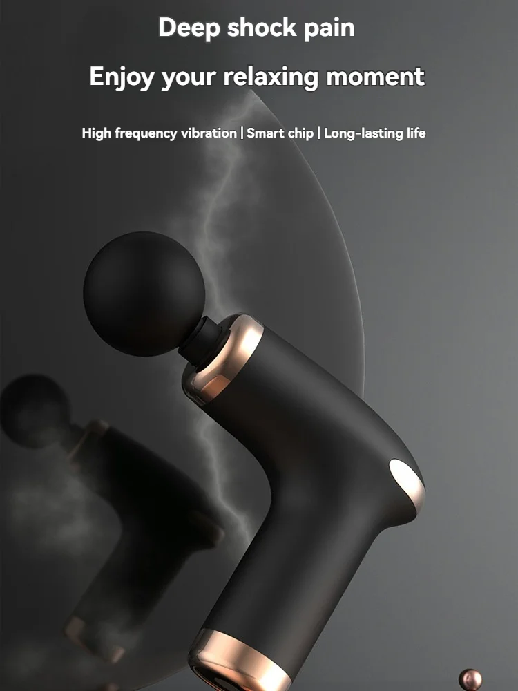 

Портативный фасциальный пистолет, перкуссионный массажер для глубоких тканей, фитнес-устройство для релаксации мышц всего тела, подходит для всех зон тела