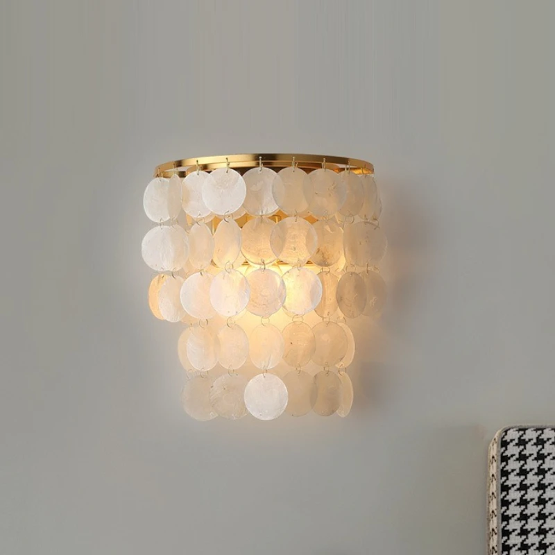 

Shell LED Wall Lamp 5W Luxury Tricolor Lighting Light Room Living Bedroom Bedside Nightlight Home Decor Eye Protection Lamps