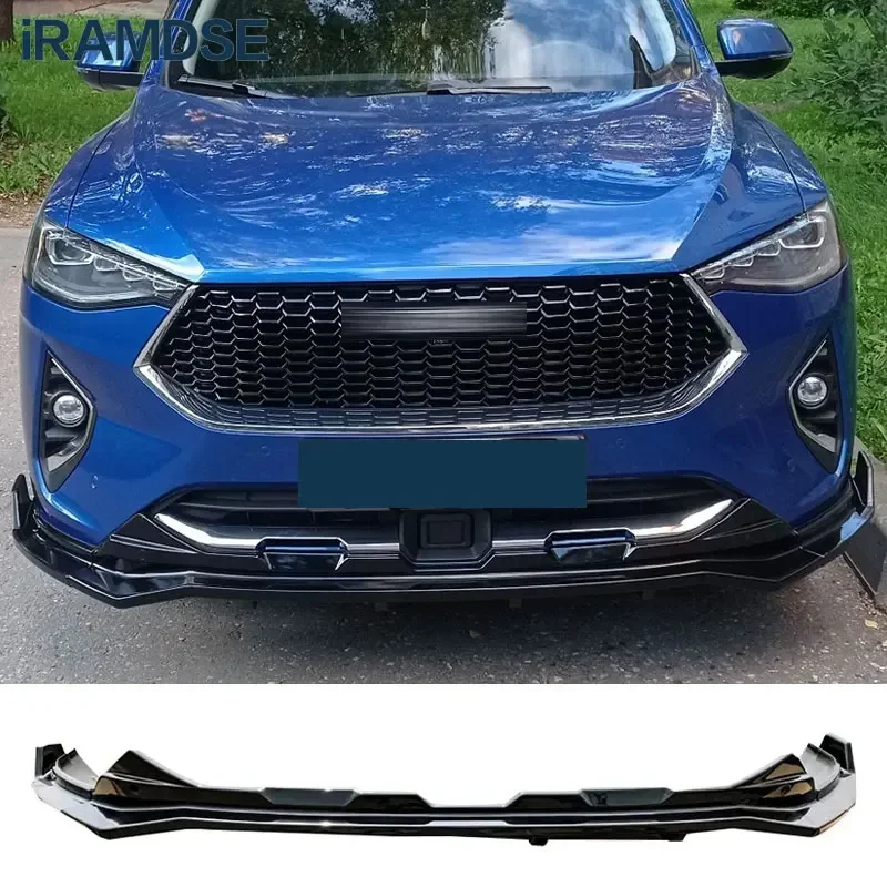 New! Front Bumper Splitter for HAVAL F7 F7X 2019 To 2021 Lip Diffuser Carbon Surface Body Kit Spoiler Skirt