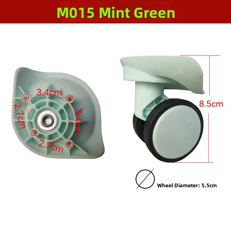 Mint Green YF3002 Wheels XCX0018 Universal Wheel Luggage Accessories Travel Bag Aluminum Box Casters for Carry-On Suitcase