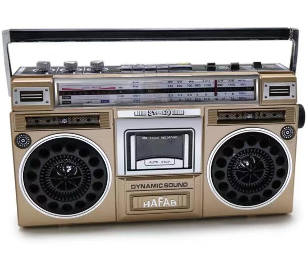 High Power Hot Sells High-end Style Big Radio-cassette Recorder with FM/AM/SW 1-2 Recording Function