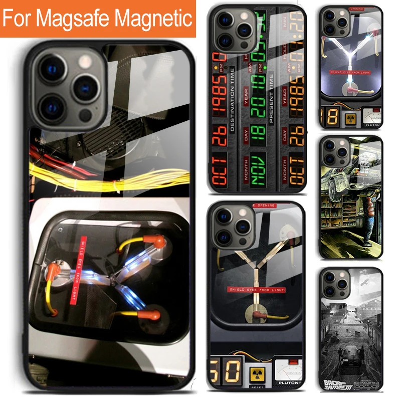 

Back to the Future Flux Capacitor Phone Case For iPhone 17 Air 16 15 14 12 Pro Max Plus Magsafe Magnetic Wireless Charging Cover