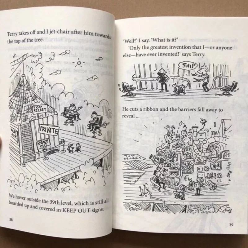 Libro de imágenes de cuentos de ilustración para niños, casa del árbol de 11 pequeñas aventuras en inglés, Original