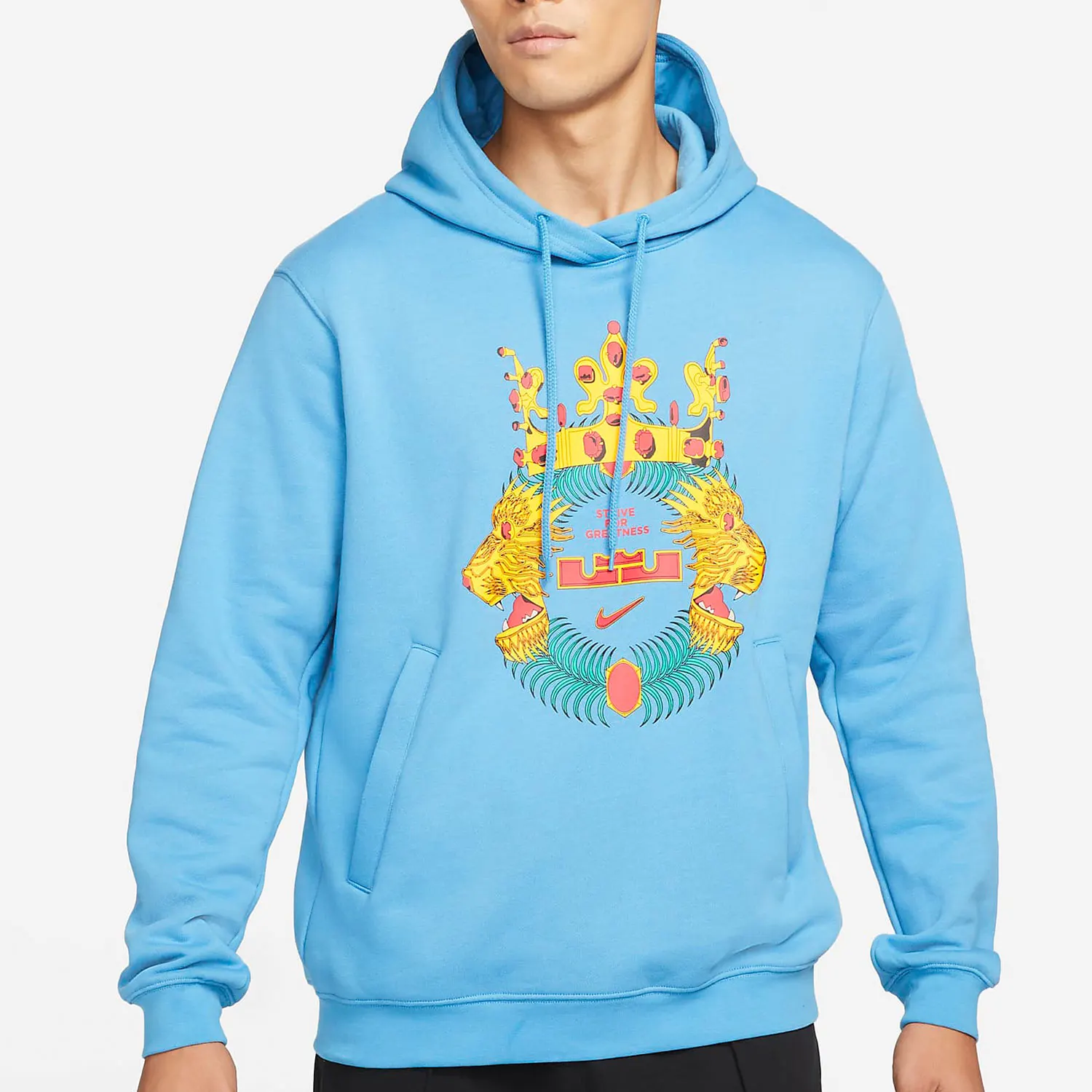 

Nike Genuine Men's Trendy Sports Hooded Sweatshirt DA6712-469