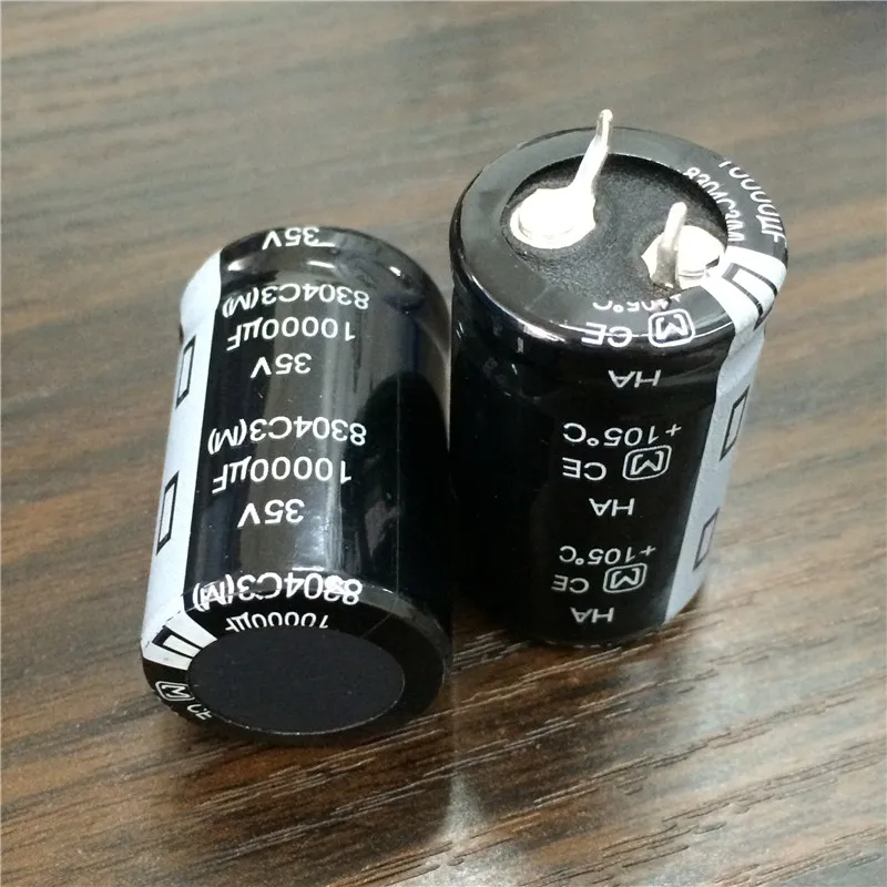 10pcs 10000uF 35V HA Series 22x35mm 35V10000uF Snap-in PSU Aluminum Electrolytic capacitor