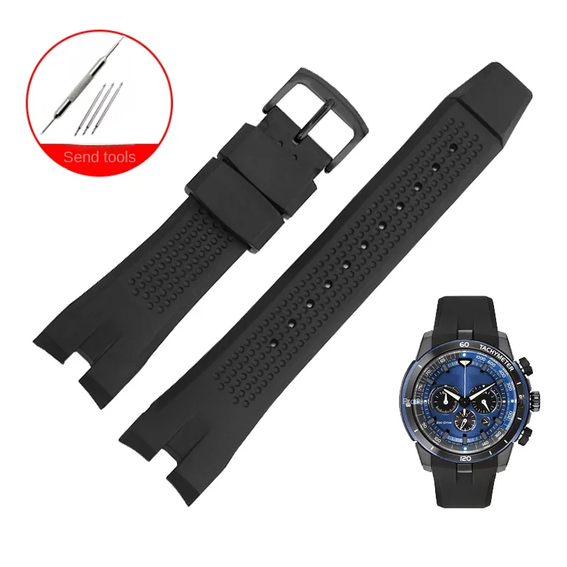 

Silicone Watch Strap Substitute For AW1475/1476/1615/CA4154 Series Dedicated Concave Interface Rubber Watchband 24mm