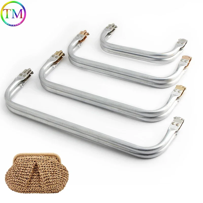 

1-5-10PCS 10MM Wide Aluminum Bag Handles Detachable DIY Replacement Strap for Purses, Handbags, Totes, Pouches, and Custom Craft