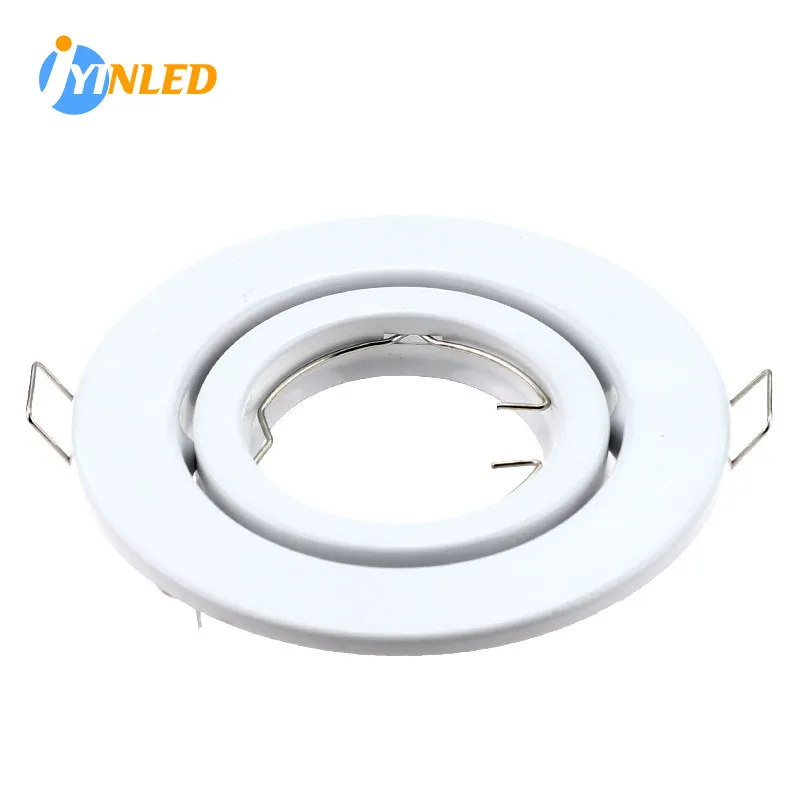 

New Design GU10 Socket Recessed Aluminum Frame MR16 Base Spotlight Fitting No Adjustable MR16 GU10 Bulb Trims Fixture